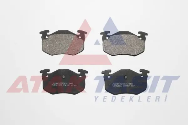 Fren Balata Arka Peugeot 206 (2A / C) 1.6İ 16V 1998-2006 / 1.6 HDI 1998-2006 / 2.0 HDI 1998-2006 / 2.0 Gtı 1998-2006 / 205 1.9 Gtı 1983-1998 / Citroen Zx (N2) 1.6 1991-1997