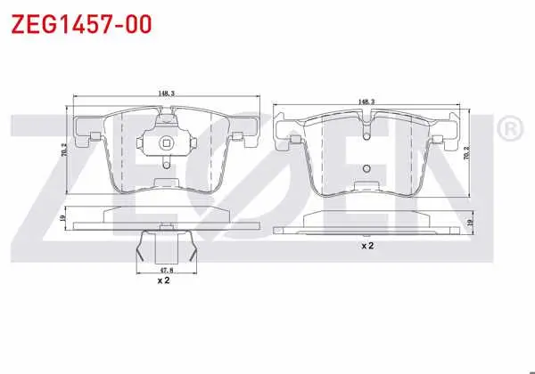 Fren Balata Ön BMW 3 Serisi (F30) 320İ Xdrive 2011-/ 320 İ 2011-/ 320 D 2011-/ 316 İ 2011-/ 2 Serisi (F45) 220 D 2014-/ BMW X4 (F26) Xdrive 2.0İ 2014-/ Xdrive 3.0 D 2014 -