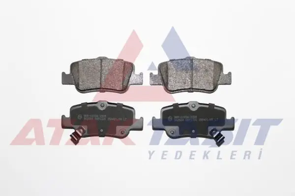 Fren Balata Arka Ikazlı Toyota Corolla 1.4 D 2007-2012 / Corolla 1.4 D-4D 2007-2012 / Corolla 1.33 2007-2012 / Corolla 1.4 Vvt-I 2007-2012 / Auris 1.4 D-4D 2007-2012 / Auris 1.33 Dual-Vvt-I 2007-2012