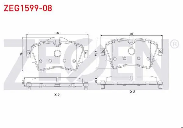 Fren Balata Ön BMW 2 Serisi (F45) 218 İ 2014-/ Mini Cooper S (F56) 2.0 2013-/ Mini Countryman (F60) 1.5 2016 -