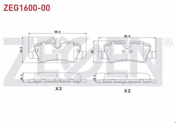 Fren Balata Arka Mini Cooper One (F56) 1.2 2013-/ Mini Cooper One (F56) 1.5 2013-/ Mini Cooper S (F56) 2.0 2013-/ Mini Cooper (F56) 1.5 D 2013-/ Mini Cooper One (F56) 1.5 D 2013 -