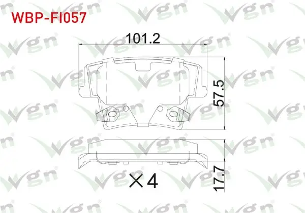 Fren Balata Arka Ikazlı Chrysler 300C 2004-/ Lancıa Thema (Lx) 3.0 2011-2014