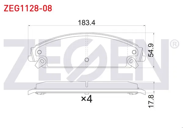 Fren Balata Ön Ikazlı Chrysler 300C 2004-/ Lancıa Thema (Lx) 3.0 2011-2014 / Dodge Challenger Coupe 2008 -