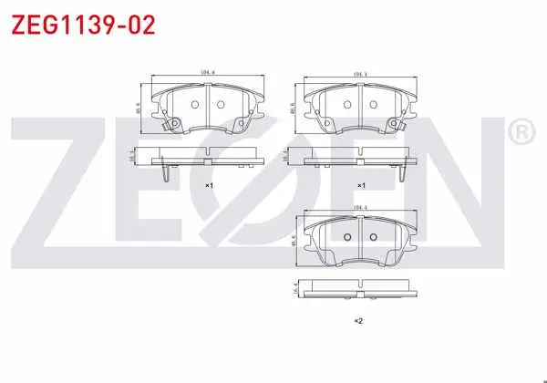 Fren Balata Ön Ikazlı Hyundai Atos (Mx) 1.0İ 1998-2005 / Atos (Mx) 1.1İ 1998-2005 / Atos Prıme 1.0İ 2001-2008 / Atos Prıme 1.1İ 2001-2008