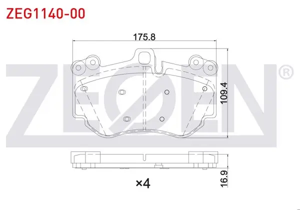 Fren Balata Ön Porsche Cayenne (955) 3.2İ 2002-2010 / Porsche Cayenne (955) S4.5İ V8 2002-2010 / Porsche Cayenne (955) 3.6İ 2002-2010