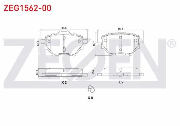 Fren Balata Arka Toyota Proace City 19-/ P208 II 19-/ 308 II 13-/ 508 II 18-/ 3008 Suv 16-/ Partner 18-/ Rifter 18-/ Opel Combo 18-/ Grandland X 17-/ Corsa F 19-/ Mokka 20-/ Berlingo 16-/ C4 13-/ Doblo 22-/ C4 X
