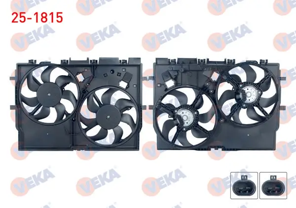 Fan Motoru (Su + Klima) Davlumbazlı Çiftli Fanlı Fiat Ducato 2.0 Mjt 2006-/ Peugeot Boxer 2.2 HDI 2006-/ Citroen Jumper 2.2 HDI 2006-/ Karsan Jest 2.3 2012 -