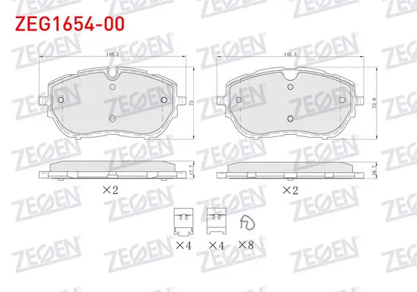 Fren Balata Ön Ikazlı Peugeot 308 II 1.6 HDI 2014-/ Ds 4 II 1.6 2021-/ Opel Astra L 1.2-1.5 D 2021 -