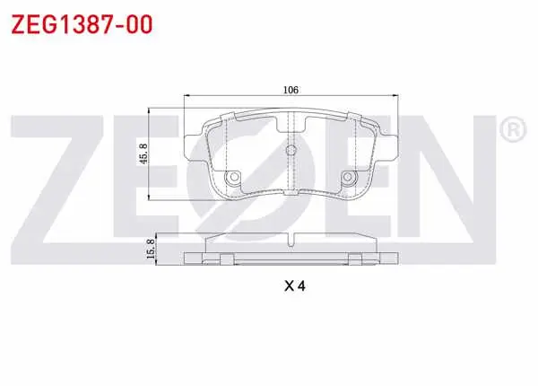Fren Balata Arka 15-16 Jant Renault Clio V 1.5 DCI 20-/ Fluence 1.5 DCI-1.6 09-/ Megane III 1.5 DCI-1.9 DCI-2.0 DCI 08-15 / G. Scenic 1.5 DCI 2009 -