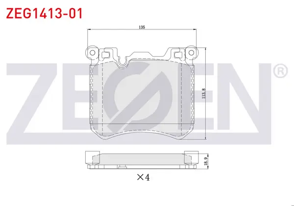 Fren Balata Ön Ikazlı BMW X5 (F15,F85) 2.5 D 2014-/ 4.0 D 2014-/ X6 (F16,F86) 4.0 D 2014 -