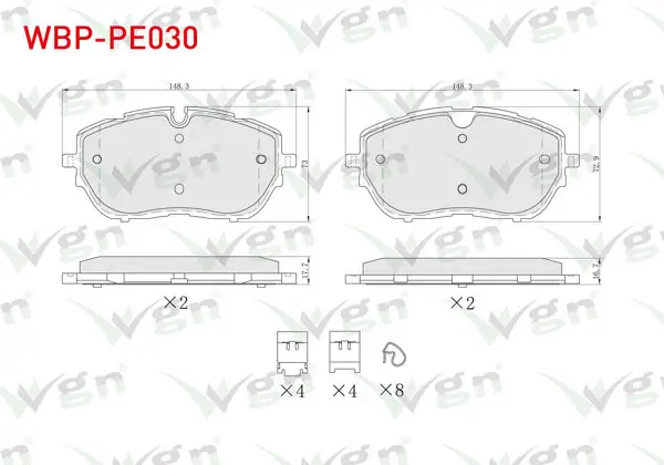 Fren Balata Ön Ikazlı Peugeot 308 II 1.6 HDI 2014-/ Ds 4 II 1.6 2021-/ Opel Astra L 1.2-1.5 D 2021 -