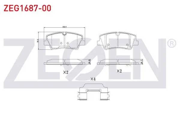 Fren Balata Arka Hyundai H350 2.5 CRDI 2015 -