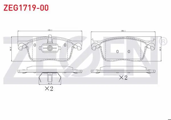 Fren Balata Ön Citroen Jumpy 1.6 Bluehdı 2016-/ Peugeot Expert 1.6 Bluehdı 2016-/ Toyota Proace (Mpy_) 1.6 D 2016-/ Toyota Proace (Mpy_) 2.0 D 2016 -