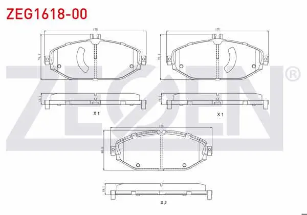 Fren Balata Ön Mercedes E Serisi (W213) E 200 2016-/ E 220 D 2016-/ E 250 2016-/ C Serisi (W205) C 300 Bluetec 2014 -