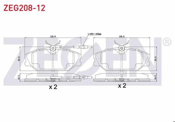 Fren Balata Ön Fişli Renault Laguna I 1.6İ 1993-2001 / 1.9 DCI 1993-2001 / Megane I 1.6İ 16V 1996-2003 / 1.9 Dt 1996-2003 / 2.0İ 1996-2003 / Safrane 2.0İ 1992-2000 /