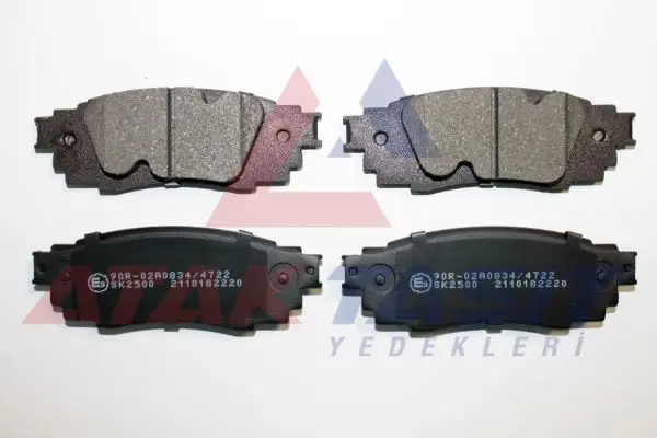 Fren Balata Arka Toyota C-Hr 1.2 T-1.8 Hybrid 2016-/ Lexus Rx (_L2_) 2.0 T-3.5 T 2015-/ Nx (_Z1_) 2.5 2014 -