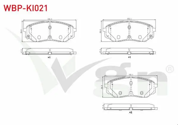 Fren Balata Ön Ikazlı Tel Delikli Kia Sorento III (Um) 2.0 CRDI 2015 -