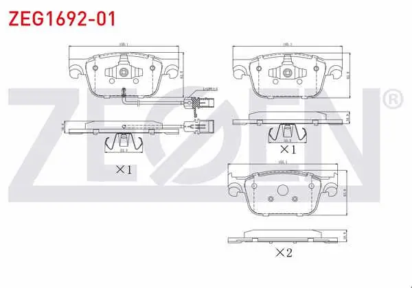 Fren Balata Fişli On Audi A4 (8W2,B9) 1.4 TFSI 2015-/ A4 (8W2,B9) 2.0 TFSI 2015-/ A4 (8W2,B9) 2.0 TDI 2015-/ A4 (8Wh,B9) Allroad Quattro 3.0 TDI 2016-/ A5 (F53) 1.4 TFSI 2017-/ A5 (F53) 2.0 TDI 2017 -