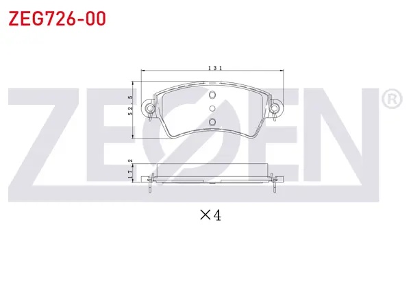 Fren Balata Ön Peugeot 206 (2A / C) 1.6İ 16V 1998-2006 / 206 (2A / C) 2.0İ 1998-2006