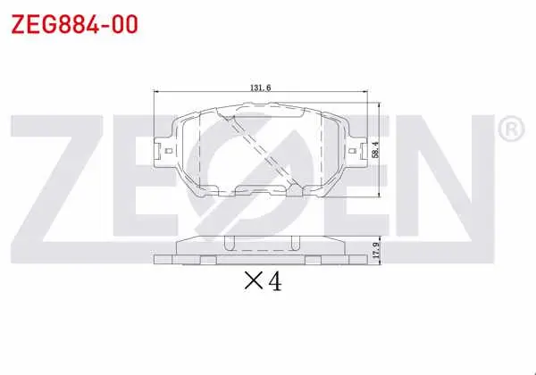 Fren Balata Ön Toyota Camry (_V30) 2.4 Vvt-I 2001-2006 / Camry (_V30) 2.4 Vvt-I 2001-2006 / Camry (_V30) 3.5 Vvt-I 2001-2006