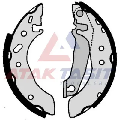 Fren Pabuç Balata Arka Ford Escort VII 1.3 Dar Tip Levyelı 180X32 mm 1995-1999 / Escort VII 1.4-1.6-1.8İ 1995-1999 / Fiesta IV 1.3İ-1.4İ 16V 1996-2002