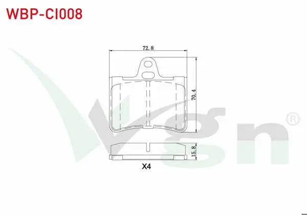 Fren Balata Arka Citroen C5 II 1.6 HDI 2004-2008 / C5 II 2.0 2004-2008 / C5 II 2.0 HDI 2004-2008 / C5 I 2.0 HDI 2001-2004 / C5 II 1.6 Thp 2004-2008 / C5 III 1.6 HDI 2008-2015 / C5 III 2.0 HDI 2008-2015