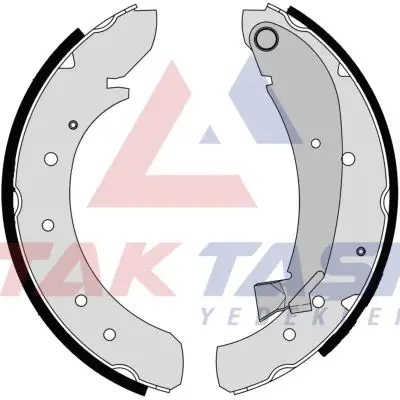 Fren Pabuç Balata Arka Fiat Ducato (230) 2.5 TDI 1.8Q Levyelı 254X57 mm 1994-2002 / Boxer I 2.8 HDI 1994-2002 / Jumper I 2.5 TDI 1994-2002 / Jumpy II 1.6 HDI 2006-/ Ducato (230) 2.5 D 1994-2002