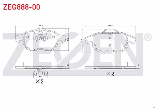Fren Balata Ön Opel Vectra C 1.6 16V 2002-2008 / Vectra C 1.9 CDTI 2002-2008 / Vectra C 2.0 Dtı 2002-2008 / Vectra C 2.2 16V 2002-2008 / Sıgnum 2.0 Dtı 2003 -