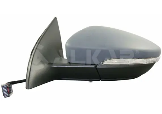 Dış Dikiz Aynası Sol Elektrikli Isıtmalı Astarlı Otomatik Katlanır Sinyalli Alt Aydınlatma Asferık 9 Pin Volkswagen CC 2008-2012