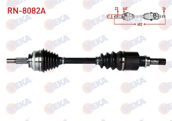 Komple Aks Sol Ön Renault Thalia II 1.5 DCI ABS li 44 Dıs Uzunluk 602mm 2008 -