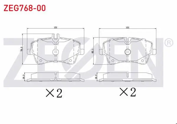 Fren Balata Ön Mercedes C Serisi (W203) C 200 CDI 2000-2006 / (W203) C 180 2000-2006 / (W203) C 200 2000-2006 / (W203) C 270 CDI 2000-2006 / (W203) C 220 CDI 2000-2006 / Slk (R171) 200 2004-2011 /
