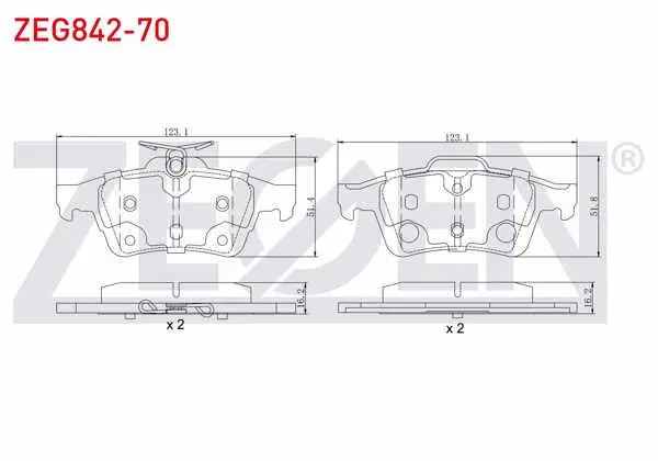 Fren Balata Arka Ford Tourneo Connect 1.6 TDCI 2013-/ 1.5 TDCI 2013-/ Transit Connect 1.5 TDCI 2013-/ 1.6 TDCI 2013-/ Focus III 1.6İ 2011-2015 / Grand C-Max 1.6 TDCI 2011-/ Kuga II 1.6 16V 2013 -