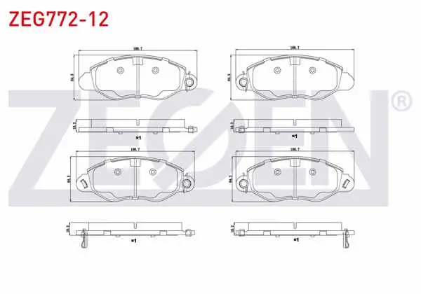Fren Balata Ön Ikazlı Ford Transit (V184) Onden Çekişli 2.0 TDCI-2.3 16V-2.4 Dı-2.4 TDCI-2.4 Tde 2000-2006
