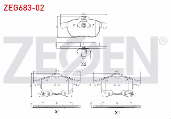 Fren Balata Ön Ikazlı Opel Zafira A 1.6 16V 1999-2005 / Zafira A 1.8 16V 1999-2005 / Astra G 1.6 16V 1998-2005 / Astra G 2.0 16V 1998-2005 / Astra G 2.0 Dtı 1998-2005 / Astra F 2.0 1991-1998