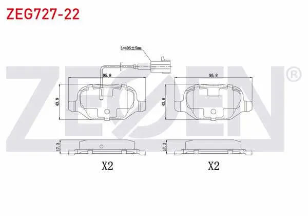 Fren Balata Arka Çift Fişli Fiat Linea (323) 1.6 Mjt 2010-/ Linea (323) 1.4 2010 -