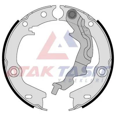 El Fren Balatası Hyundai Accent Era 1.4İ 16V Levyelı 168X32 mm 2006-2012 / Accent Era 1.5 CRDI 2006-2012 / Accent Era 1.6 Cvvt 2006-2012 / Rio II 1.5 CRDI 2006-2011 / Rio II 1.4İ 16V 2006-2011