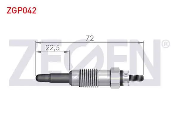 Kızdırma Buji 11,5V Mercedes 190 (W201) 2.0-2.5D 1982-1993 / E Serisi (W124) 200-300D 1984-1995 / Vito (638) 108-110Cdı 1997-2003 / Ssangyong Korando (Kj) 2.3-2.9D 1996-2010