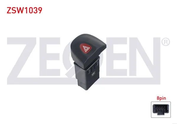 Flaşör Anahtarı 8 Pin Kırmızı Işık Renault Megane I 1996-2003