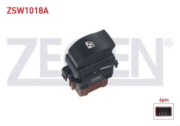 Cam Açma Anahtarı Tekli Kahve Soketlı Turuncu Işık 6 Pin Renault Traffic II 2001-2014 / Master II 1998-2010