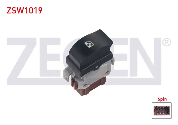 Cam Açma Anahtarı Tekli Turuncu Işık 6 Pin Renault Traffic II 2001-2014 / Master II 1998-2010