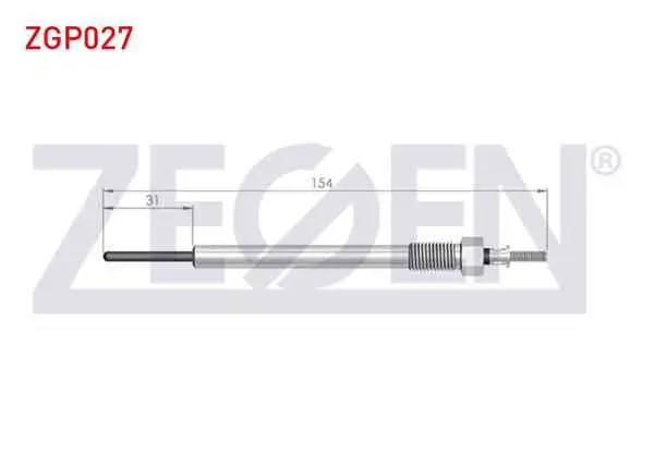 Kızdırma Buji 11V Hyundai Starex 2.5 TD 1997-2007 / H1 Starex 2.5Crdı 2008-/ H100 (Kamyonet) 2.5D 1993-2004 / Kia Sorento I (Jc) 2.5Crdı 2002-2006