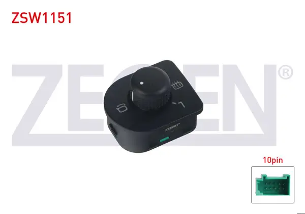 Ayna Ayar Düğmesi Rezistanslı Katlanır Ayna 10 Pin Volkswagen Golf IV-Passat-Transporter-Bora 1997-2005