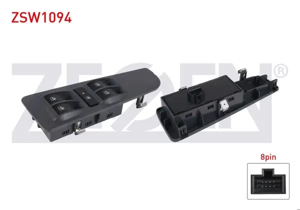 Cam Açma Anahtar Grup Yesıl Işık 8 Pin Fiat Linea 2007-/ Grande Punto 2005-2012
