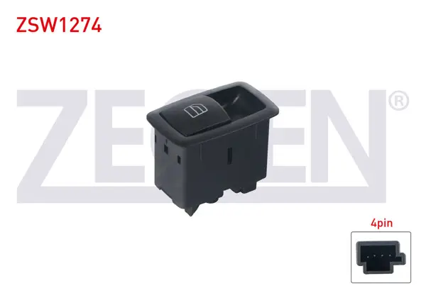 Cam Açma Anahtarı Tekli 4 Pin Mercedes B Serisi (W245)-A Serisi (W169)-Gl-Serisi (X164)-M Serisi (W164) 2004-2012
