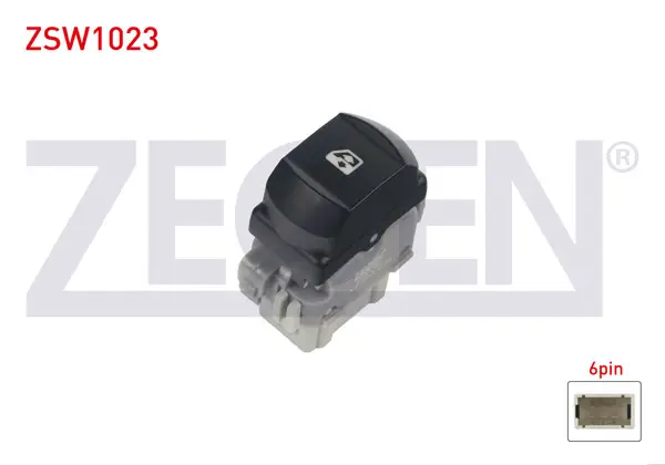 Cam Açma Anahtarı Tekli Turuncu Işık 6 Pin Renault Megane II-Laguna II 2001-2008
