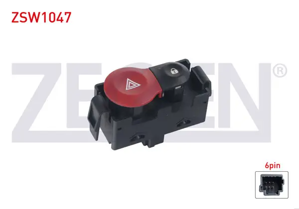 Kapı Kilit Ve Flaşör Anahtarı 6 Pin Renault Clio III 2005-2012
