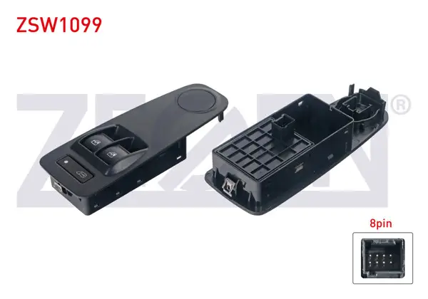 Cam Açma Anahtarı Çiftli Çerçeveli 8 Pin Fiat Ducato 2006-/ Citroen Jumper 2006-/ Peugeot Boxer 2006 -