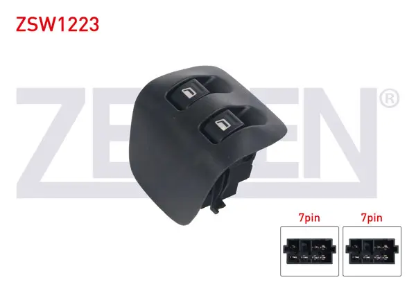 Cam Açma Anahtarı Arka Çiftli 14 Pin Peugeot 206 1998-2006