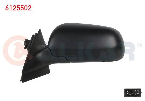 Dış Dikiz Aynası Sol Elektrikli Isıtmalı Astarlı Mavi Camlı Büyük Tip 5 Pin Audi A4 (8D2,B5) 1994-2001