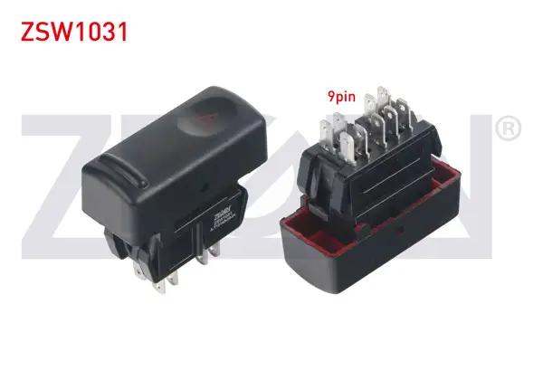 Flaşör Anahtarı 9 Pin Kırmızı Işık Renault R19 1988-2001